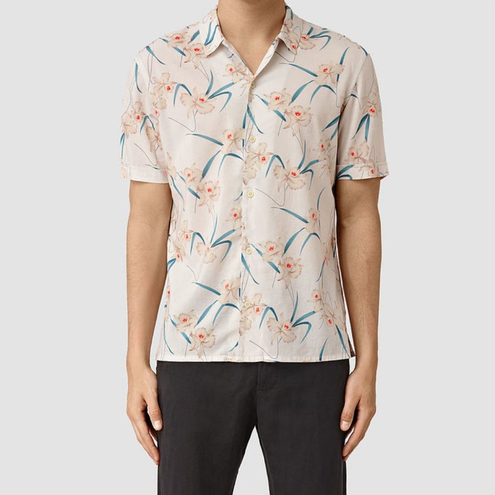 All Saints Aaru Button Down Shirt